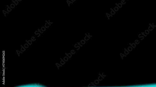 Hand drawn animated transition with diagonal black brush stroke on blue background, perfect for creative video editing, motion graphics, and stylish scene changes.