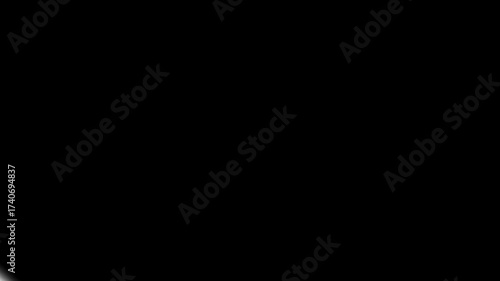 Hand drawn animated transition with diagonal black brush stroke on blue background, perfect for creative video editing, motion graphics, and stylish scene changes.