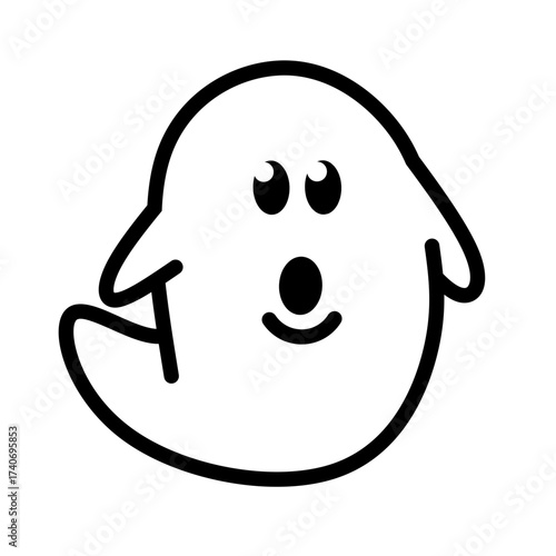 smiley ghost icon