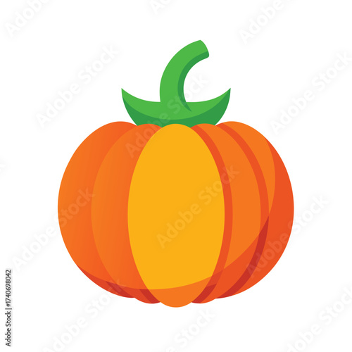 Pumpkin Cartoon Vector Art 