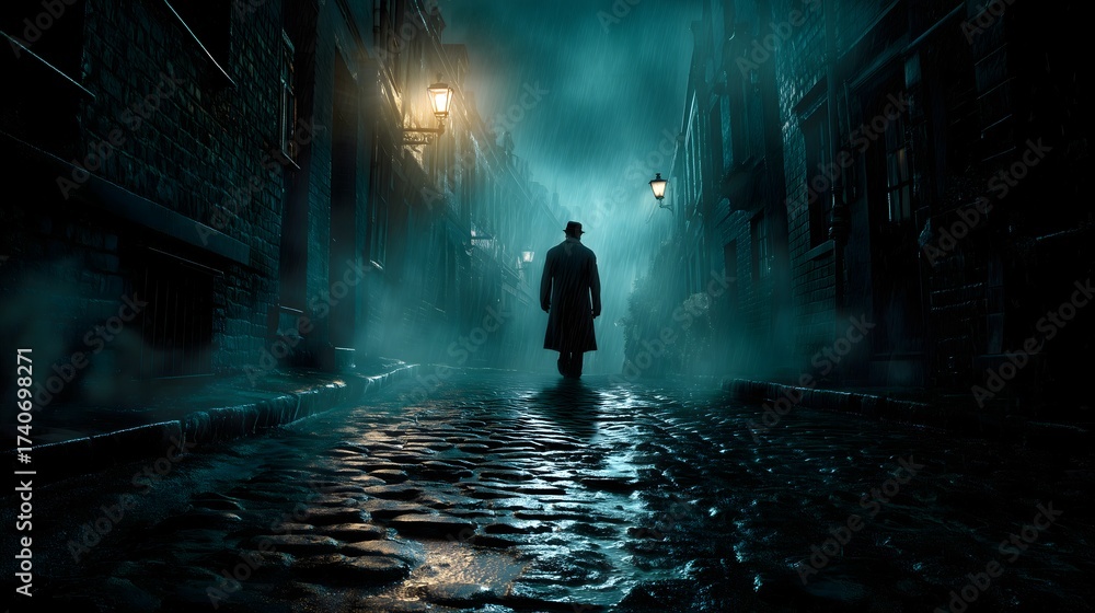 Obraz premium Zombie plague in distant alley