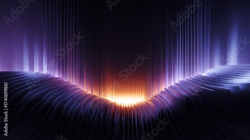The Violet and Amber Gradient