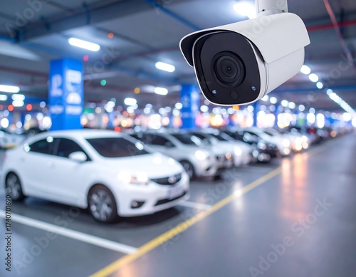Wallpaper Mural Security camera in a parking garage (1) Torontodigital.ca