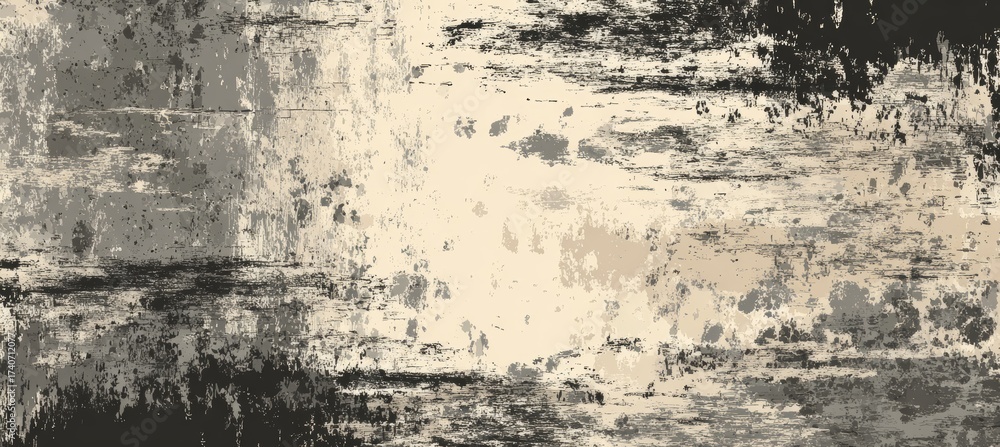 Fototapeta premium Aged concrete wall texture background. Banner copy space template. Generative AI technology. 