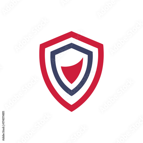 Red Blue and Dark Blue Shield Emblem with White Background protection security Free Download Red Blue and Dark Blue Shield Emblem with White Background protection security - GFXLoad