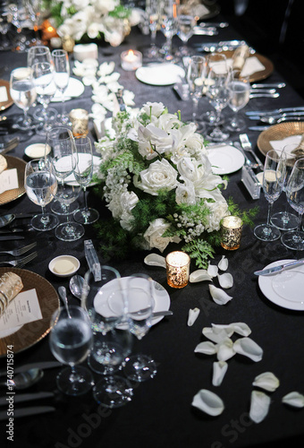 Reserved table for dinner.
