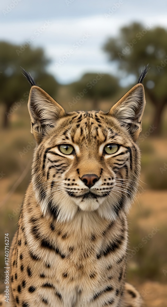 Obraz premium Majestic Lynx in Natural Habitat.