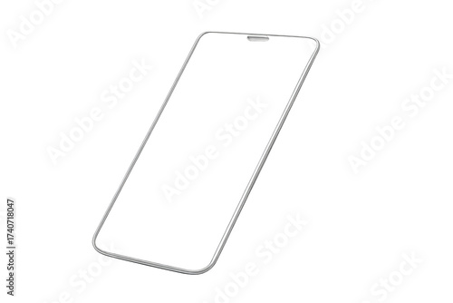 Smartphone screen protector glass template transparent background