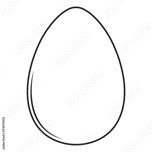 Minimalist egg shape with i...