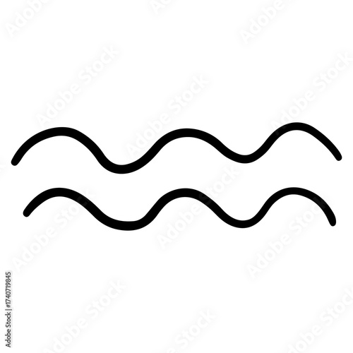 Waves in doodle style