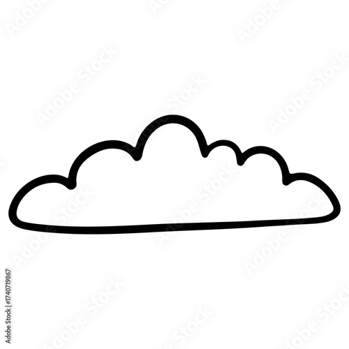 Cute doodle cloud