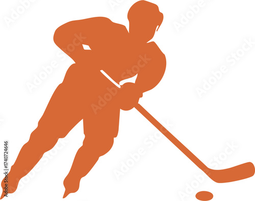 Hockey Player Silhouette