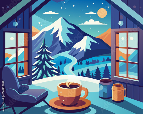 christmas morning in the village
