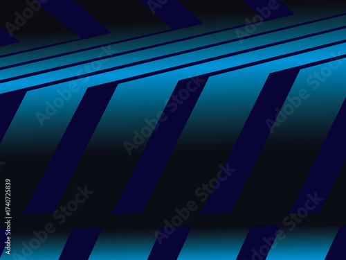 Premium background design with diagonal dark blue stripes pattern. Vector horizontal template for digital lux business banner, contemporary formal invitation, luxury voucher, prestigious gift certific