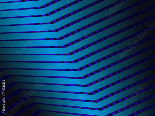 Premium background design with diagonal dark blue stripes pattern. Vector horizontal template for digital lux business banner, contemporary formal invitation, luxury voucher, prestigious gift certific