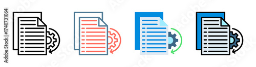 Task Automation Icon Collection Set Multiple Style