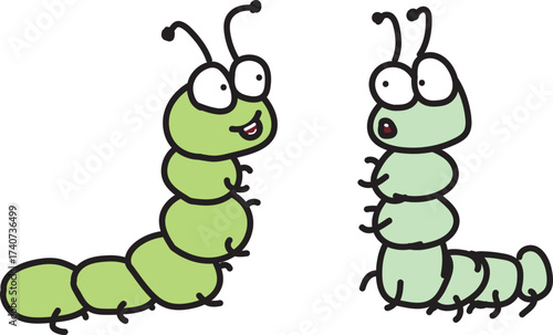 Caterpillars Illustration