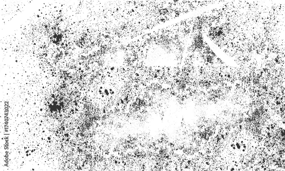 Fototapeta premium Subtle grain texture overlay with vintage distressed grunge black and white design . Grunge sprayed ink texture with rough scratched vintage background pattern Distressed old grunge background