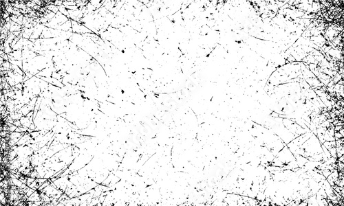 Abstract gritty black and white grunge texture with vintage worn pattern. Distressed sprayed ink grain texture overlay with old grunge scratched background  