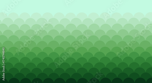 Seamless organic pattern featuring overlapping scales in varying shades of green.