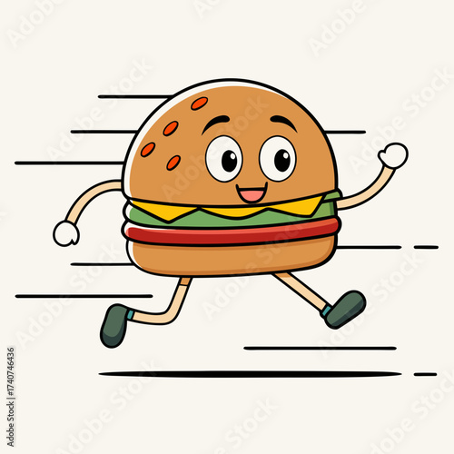 burger cartoon character
