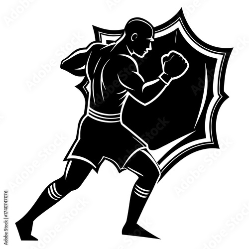 vector silhouette of a girl