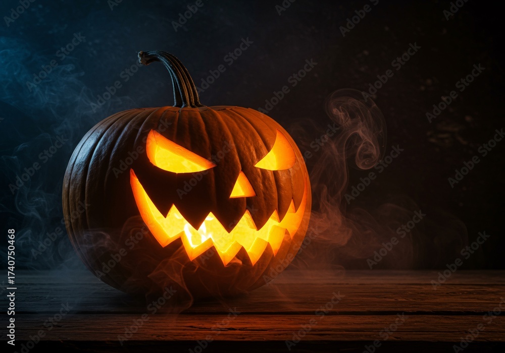 Obraz premium Eerie Jack-o'-Lantern