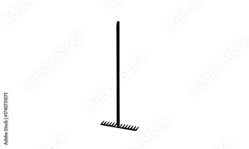 garden rake hand design