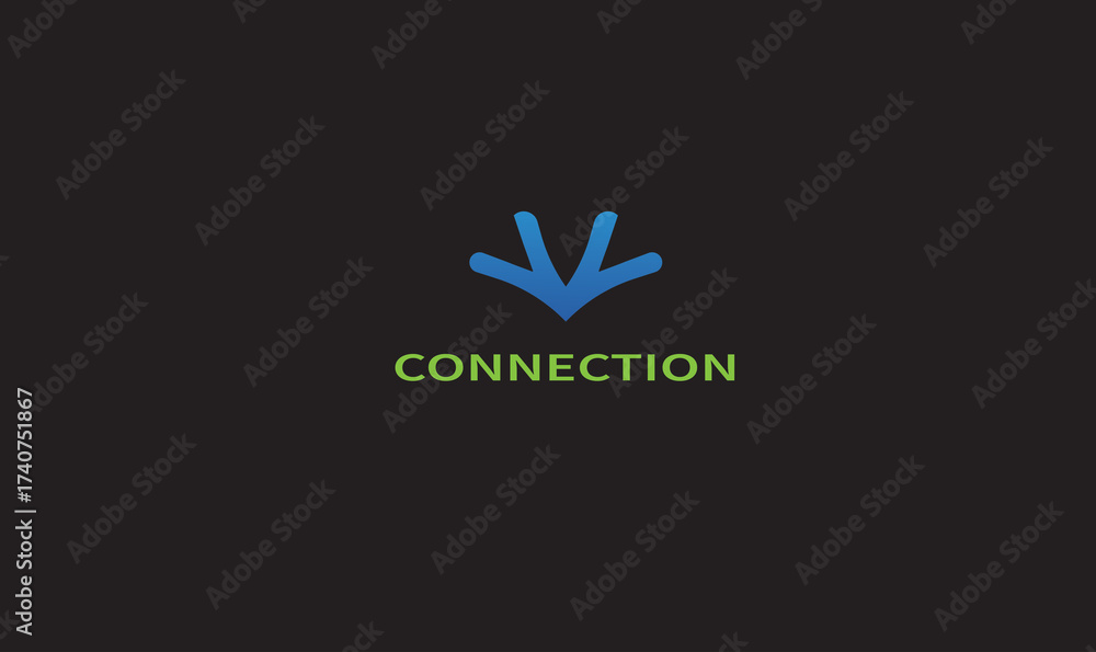 Obraz premium communication logo , connecting logo