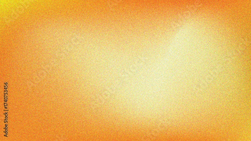 Abstract smooth gradient background with curved flow from warm orange to dark gray black