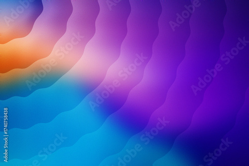 Vibrant gradient waves of color abstract background