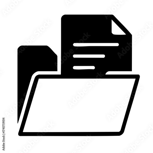 Document folder icon for file management