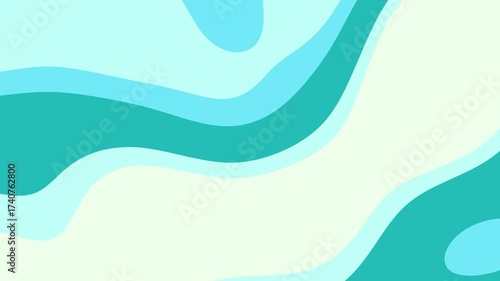 Abstract light blue layered shapes illustration suitable for modern design projects, backgrounds, digital art, and artistic presentations. Great for creativity.