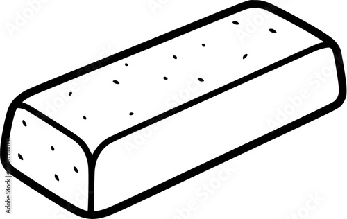 Illustration of a protein bar, a convenient snack for energy and muscle recovery
