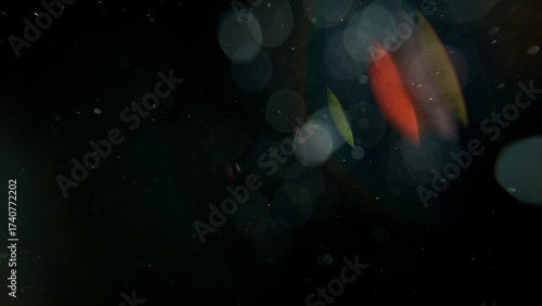 Abstract background of real lens flare for overlay or transition