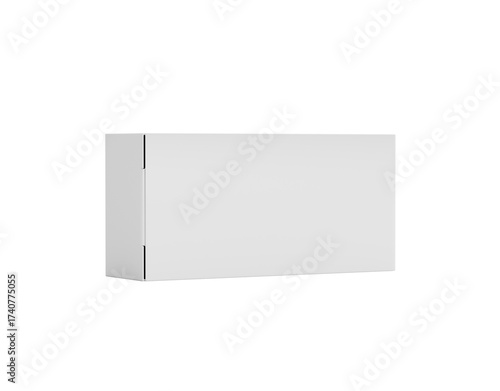 Wallpaper Mural White stapled box, ideal for packaging, shipping, or storage mockups. 3d illustration Torontodigital.ca
