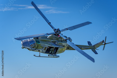 helicopter in flight