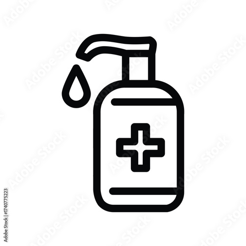 Soap Dispenser outline icon vector design good for web or mobile app