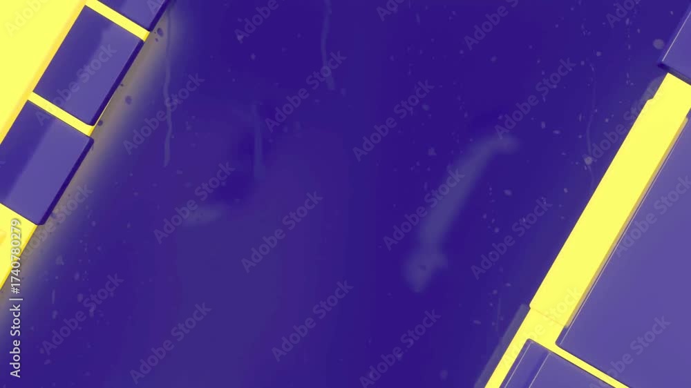 Dynamic abstract background animation with vibrant green and yellow geometric shapes