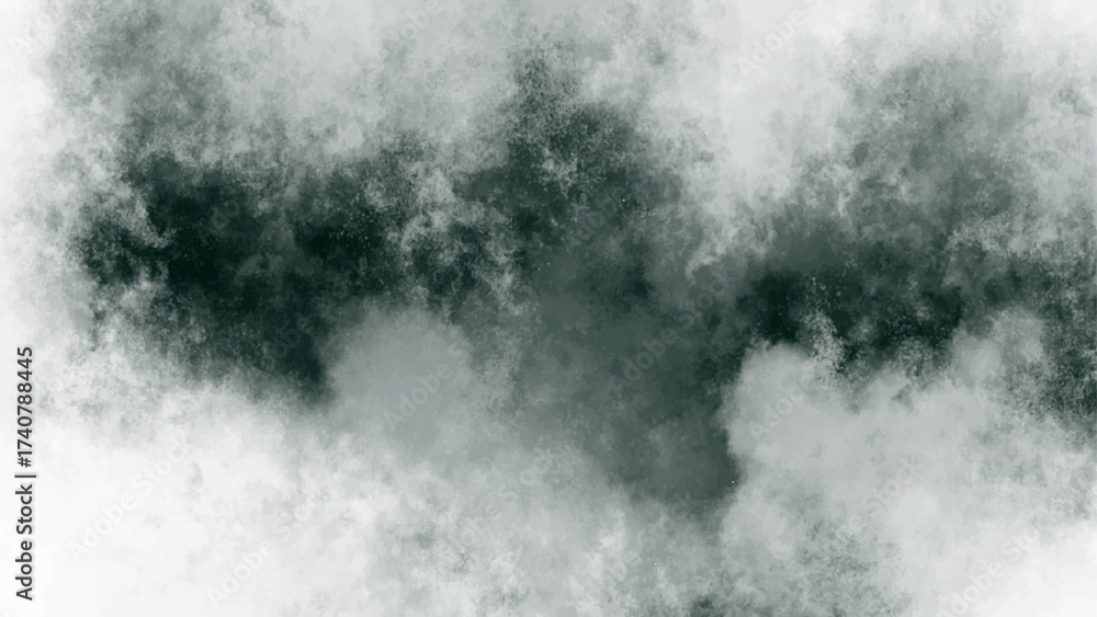 Fototapeta premium Abstract smoky cloud texture with soft white and dark gray tones blending seamlessly. Atmospheric misty pattern resembling fog or vapor movement, ideal for backgrounds and digital art.