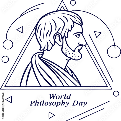 World Philosophy Day Typography Vector Illustration