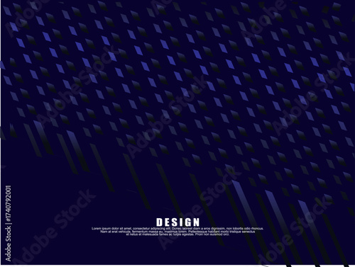 Premium background design with diagonal dark blue stripes pattern. Vector horizontal template for digital lux business banner, contemporary formal invitation, luxury voucher, prestigious gift certific