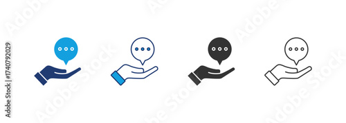 Advice Icon Set Multiple Style Collection