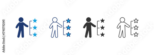 Competence Icon Set Multiple Style Collection