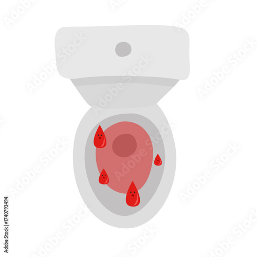 hemorrhoid disease and symptoms concept