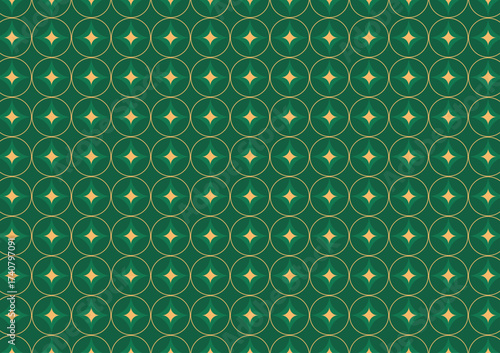 Argyle plaid Christmas pattern. Traditional Scottish ornament. Background with lozenge diamonds and octagonal stars. Fabric texture.