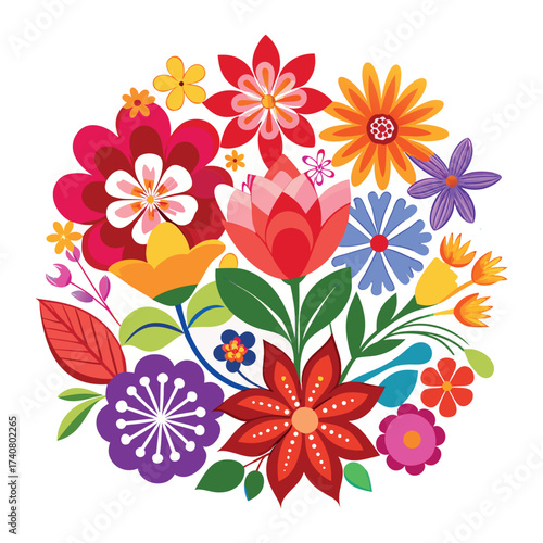 "Botanical Harmony in Full Color"