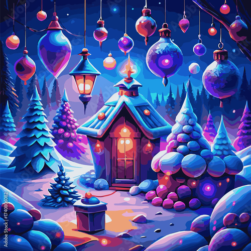 A vector of winter icon design Illustration
