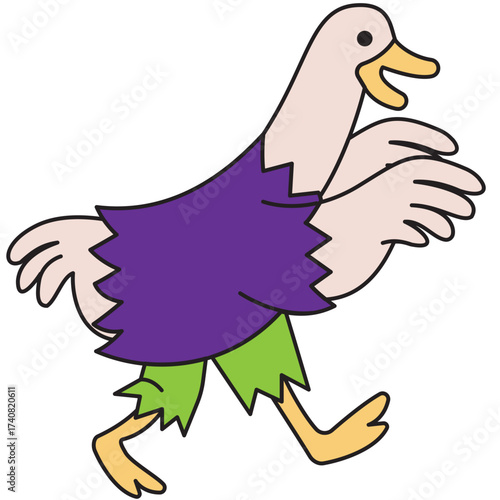  goose zombie cartoon