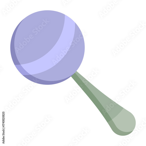 rattle flat icon design